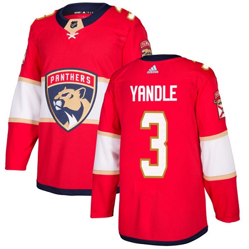 Adidas Men Florida Panthers 3 Keith Yandle Red Home Authentic Stitched NHL Jersey